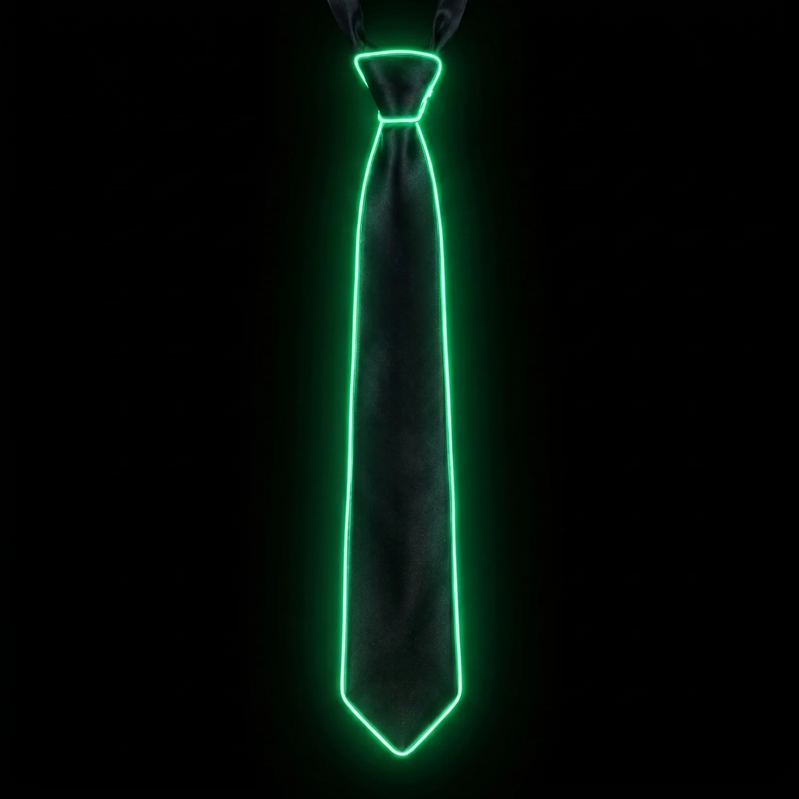 LED Stropdas Groen